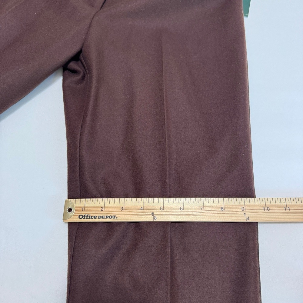 VTG NWT Harve Benard Wide Leg Chocolate Equestrian Pleated Trouser 6 Wool Tuxedo - Picture 11 of 16